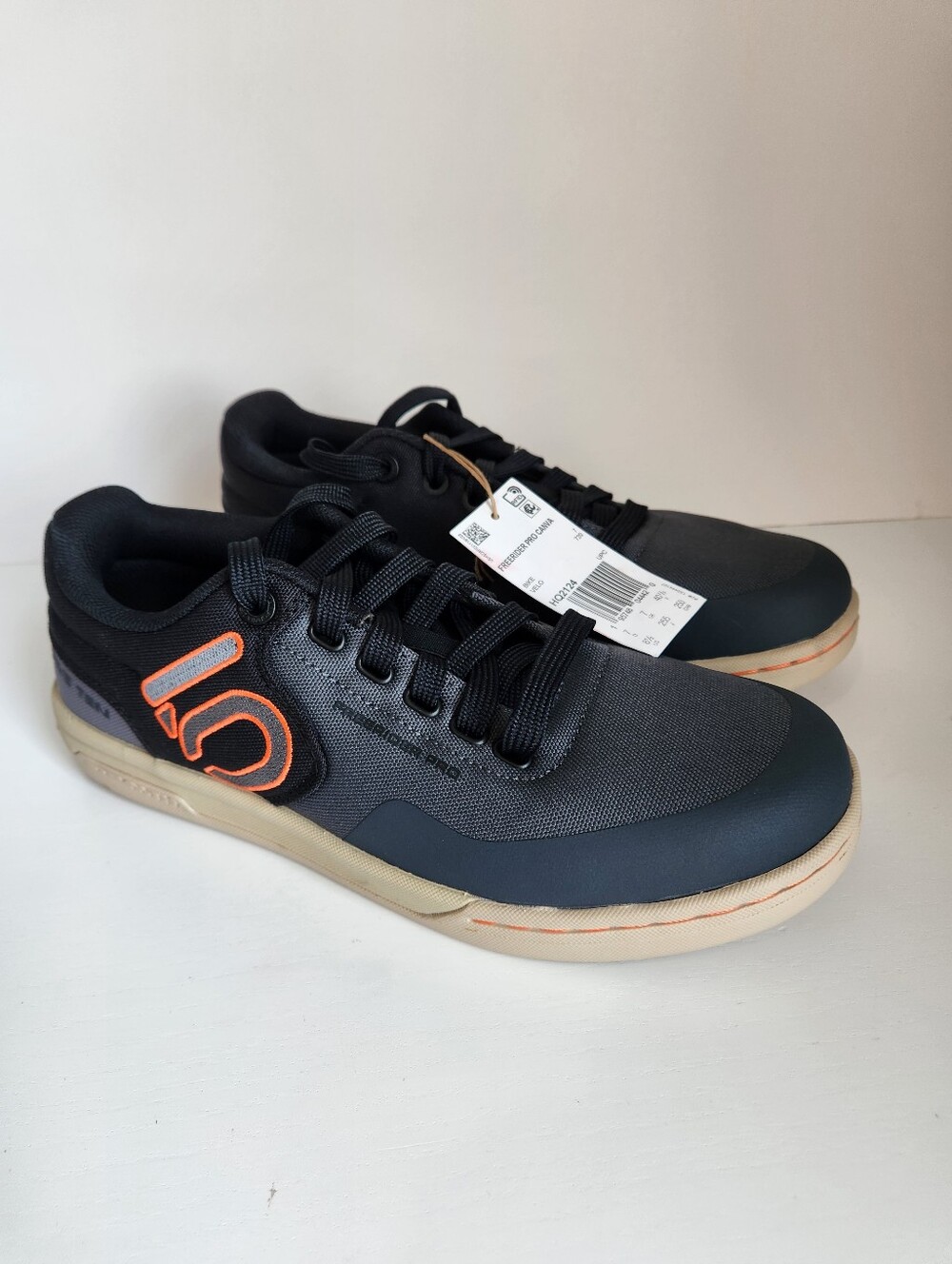 Womens Sz 8.5 Adidas Mountain Bike Shoes Freerider Pro Canvas Gray Orange HQ2124
